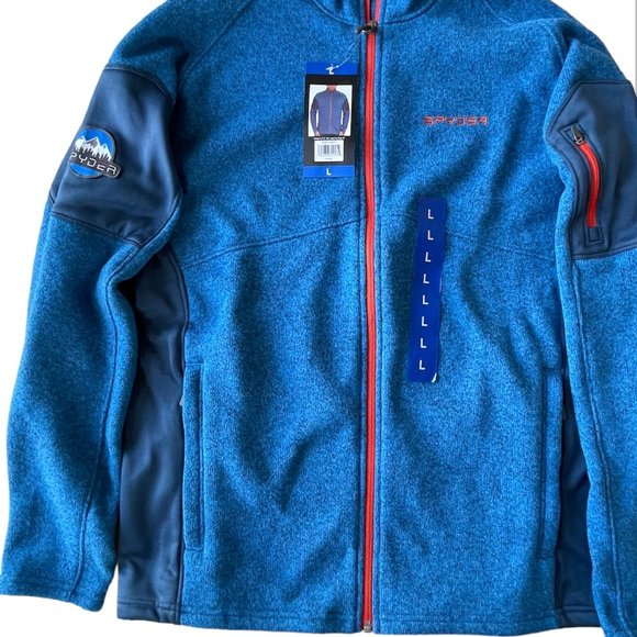 Men's Jackets, Spyder, L, Blue, NWT - Picture 1 of 11